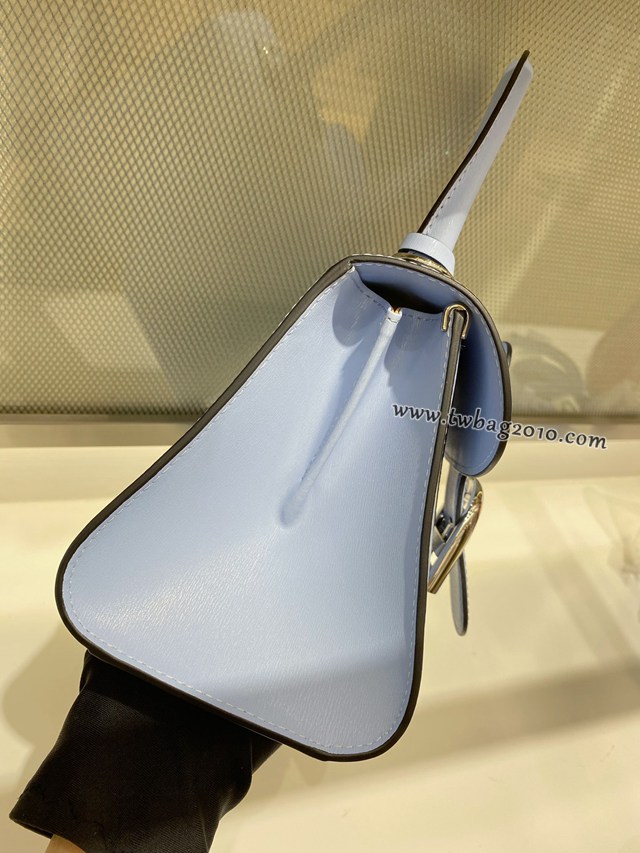 Delvaux新色天藍色新版box皮手提女包 德爾沃專櫃經典款Brillant PM包袋 bxs1065
